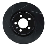 R1 Concepts 92-95 Volkswagen Corrado/Golf/Jetta Sedan/Passat Front Left Slotted Black Brake Rotor by R1 Concepts RNC-613-74009L