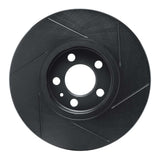 R1 Concepts 96-98 Volkswagen Golf Front Left Slotted Black Brake Rotor by R1 Concepts RNC-613-74015L