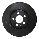 R1 Concepts 96-98 Volkswagen Golf Front Left Slotted Black Brake Rotor by R1 Concepts RNC-613-74015L