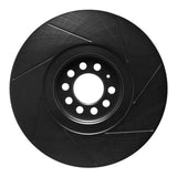 R1 Concepts 04-06 Volkswagen Golf Left Front Slotted Black Brake Rotor by R1 Concepts RNC-613-74026D