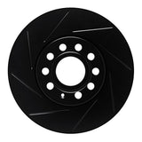 R1 Concepts 05-21 Audi A3 Front Left Slotted Black Brake Rotor by R1 Concepts RNC-613-74028L