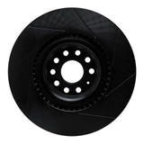 R1 Concepts 06-13 Volkswagen CC Front Left Slotted Black Brake Rotor by R1 Concepts RNC-613-74029L