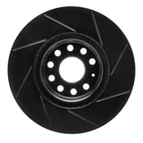 R1 Concepts 06-13 Audi A3 Front Left Slotted Black Brake Rotor by R1 Concepts RNC-613-74053L