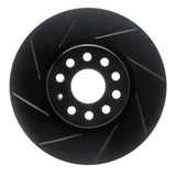 R1 Concepts 06-13 Audi A3 Front Left Slotted Black Brake Rotor by R1 Concepts RNC-613-74053L