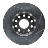 R1 Concepts 05-18 Audi A3 Rear Left Slotted Black Brake Rotor by R1 Concepts RNC-613-74055L