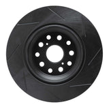 R1 Concepts 07-21 Lexus LS460 Rear Left Slotted Black Brake Rotor by R1 Concepts RNC-613-75021D