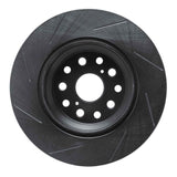 R1 Concepts 07-21 Lexus LS460 Rear Right Slotted Black Brake Rotor by R1 Concepts RNC-613-75022D