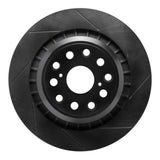 R1 Concepts 07-21 Lexus LS460 Rear Right Slotted Black Brake Rotor by R1 Concepts RNC-613-75022D