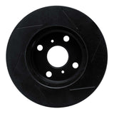 R1 Concepts 86-89 Toyota Celica Front Left Slotted Black Brake Rotor by R1 Concepts RNC-613-76026L