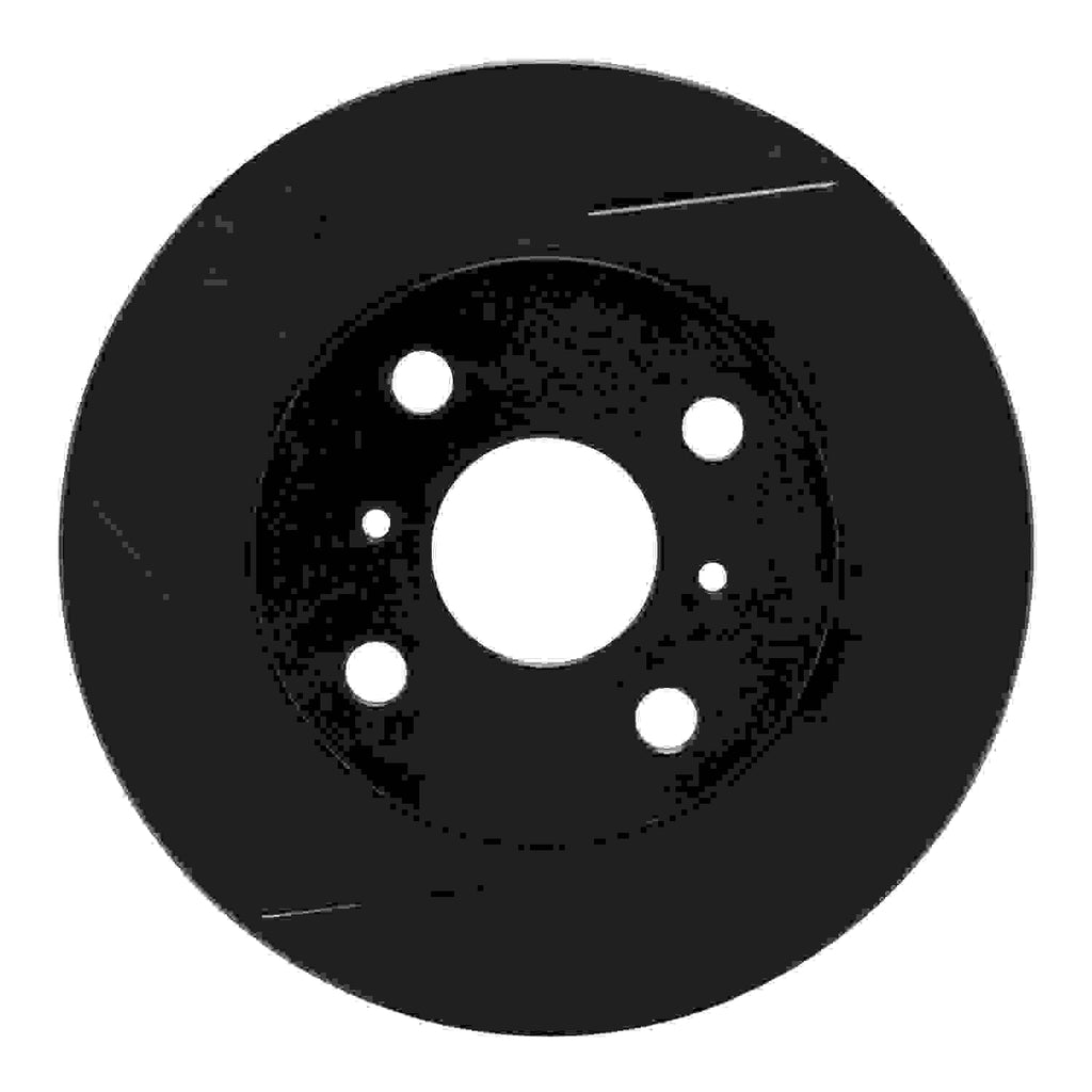 R1 Concepts 86-89 Toyota Celica Front Left Slotted Black Brake Rotor ...