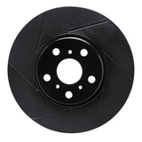 R1 Concepts 90-93 Toyota Celica Front Left Slotted Black Brake Rotor by R1 Concepts RNC-613-76045L