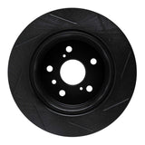 R1 Concepts 92-03 Toyota Camry (Excl Hybrid) Rear Left Slotted Black Brake Rotor by R1 Concepts RNC-613-76053L