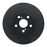 R1 Concepts 94-99 Toyota Celica Front Right Slotted Black Brake Rotor by R1 Concepts RNC-613-76059R