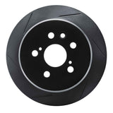 R1 Concepts 96-99 Toyota Celica Rear Left Slotted Black Brake Rotor by R1 Concepts RNC-613-76066L