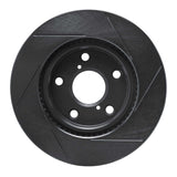 R1 Concepts 06-18 Lexus HS250H Front Left Slotted Black Brake Rotor by R1 Concepts RNC-613-76135L