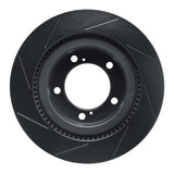 R1 Concepts 07-22 Toyota Land Cruiser Front Right Slotted Black Brake Rotor by R1 Concepts RNC-613-76136R
