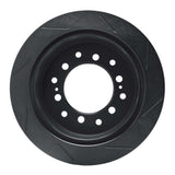 R1 Concepts 10-22 Toyota 4Runner Rear Left Slotted Black Brake Rotor by R1 Concepts RNC-613-76143L
