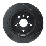 R1 Concepts 18-22 Toyota Camry (Excl Hybrid) Rear Left Slotted Black Brake Rotor by R1 Concepts RNC-613-76152L
