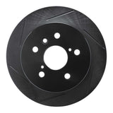 R1 Concepts 18-22 Toyota Camry (Excl Hybrid) Rear Left Slotted Black Brake Rotor by R1 Concepts RNC-613-76152L