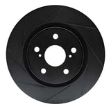 R1 Concepts 18-22 Toyota Venza Front Left Slotted Black Brake Rotor by R1 Concepts RNC-613-76154L