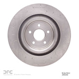 Dynamic Friction 2008-2009 Jaguar XKR Right Rear GeoSPEC Coated Rotor - Slotted (350x28 Vented) by Dynamic Friction Company 614-20023D