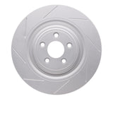 Dynamic Friction 2008-2009 Jaguar XKR Right Rear GeoSPEC Coated Rotor - Slotted (350x28 Vented) by Dynamic Friction Company 614-20023D