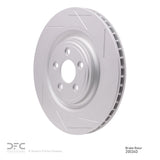 Dynamic Friction 2008-2009 Jaguar XKR Left Rear GeoSPEC Coated Rotor - Slotted (350x28 Vented) by Dynamic Friction Company 614-20024D