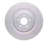 Dynamic Friction 2008-2009 Jaguar XKR Left Rear GeoSPEC Coated Rotor - Slotted (350x28 Vented) by Dynamic Friction Company 614-20024D