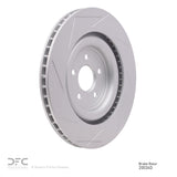Dynamic Friction 2008-2009 Jaguar XKR Left Rear GeoSPEC Coated Rotor - Slotted (350x28 Vented) by Dynamic Friction Company 614-20024D