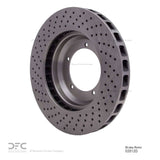Dynamic Friction 1982-1989 Porsche 911 Right Front Drilled Brake Rotor (304x32 Vented) by Dynamic Friction Company 620-02012D