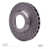 Dynamic Friction 1982-1989 Porsche 911 Left Front Drilled Brake Rotor (304x32 Vented) by Dynamic Friction Company 620-02013D