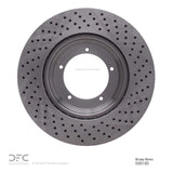 Dynamic Friction 1982-1989 Porsche 911 Left Front Drilled Brake Rotor (304x32 Vented) by Dynamic Friction Company 620-02013D