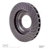 Dynamic Friction 1982-1989 Porsche 911 Left Front Drilled Brake Rotor (304x32 Vented) by Dynamic Friction Company 620-02013D