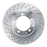 Dynamic Friction 1978-1989 Porsche 930 Left Rear Drilled Brake Rotor (309x28 Vented) by Dynamic Friction Company 620-02015D