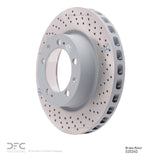 Dynamic Friction 1994-1998 Porsche 911 Right Front Drilled Brake Rotor (303x32 Vented) by Dynamic Friction Company 620-02026D