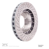 Dynamic Friction 1994-1998 Porsche 911 Right Front Drilled Brake Rotor (303x32 Vented) by Dynamic Friction Company 620-02026D