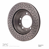 Dynamic Friction 1994-1998 Porsche 911 Rear Drilled Brake Rotor (299x23.8 Vented) by Dynamic Friction Company 620-02027