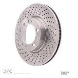 Dynamic Friction 1998-2012 Porsche 911 Left Front Drilled Brake Rotor (318x28 Vented) by Dynamic Friction Company 620-02032D