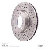 Dynamic Friction 1998-2012 Porsche Boxster Right Front Drilled Brake Rotor (318x28 Vented) by Dynamic Friction Company 620-02033D