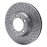 Dynamic Friction 1999-2023 Porsche 718 Boxster Right Front Drilled Brake Rotor (330x34 Vented) by Dynamic Friction Company 620-02035D