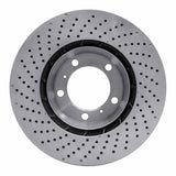 Dynamic Friction 1999-2023 Porsche 718 Boxster Right Front Drilled Brake Rotor (330x34 Vented) by Dynamic Friction Company 620-02035D