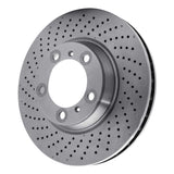 Dynamic Friction 1999-2023 Porsche 718 Cayman Left Front Drilled Brake Rotor (330x34 Vented) by Dynamic Friction Company 620-02036D