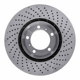 Dynamic Friction 1999-2023 Porsche 718 Cayman Left Front Drilled Brake Rotor (330x34 Vented) by Dynamic Friction Company 620-02036D