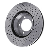 Dynamic Friction 1999-2023 Porsche 718 Cayman Left Front Drilled Brake Rotor (330x34 Vented) by Dynamic Friction Company 620-02036D