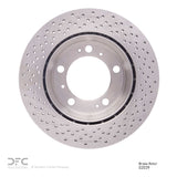 Dynamic Friction 2000-2008 Porsche Cayman Rear Drilled Brake Rotor (299x24 Vented) by Dynamic Friction Company 620-02039