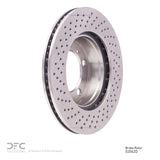 Dynamic Friction 2005-2008 Porsche Boxster Right Front Drilled Brake Rotor (298x24 Vented) by Dynamic Friction Company 620-02042D