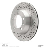 Dynamic Friction 2005-2023 Porsche Cayman Rear Drilled Brake Rotor (299x20 Vented) by Dynamic Friction Company 620-02044