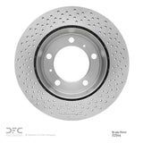 Dynamic Friction 2005-2023 Porsche Cayman Rear Drilled Brake Rotor (299x20 Vented) by Dynamic Friction Company 620-02044