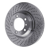 Dynamic Friction 2007-2013 Porsche 911 Left Rear Drilled Brake Rotor (350x28 Vented) by Dynamic Friction Company 620-02047D
