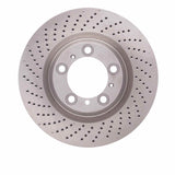 Dynamic Friction 2007-2013 Porsche 911 Left Rear Drilled Brake Rotor (350x28 Vented) by Dynamic Friction Company 620-02047D